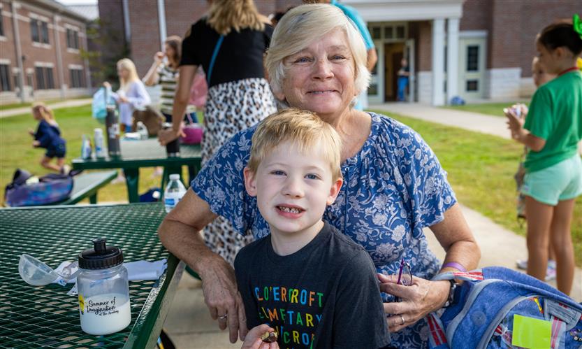 Students enjoy pastries with their parents